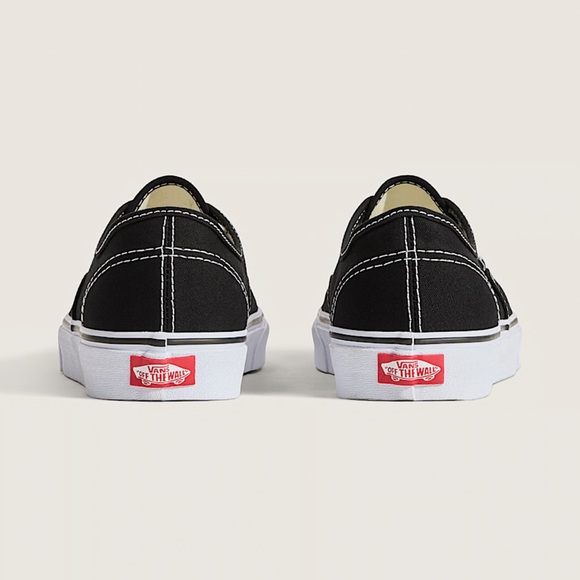 New Vans Black Authentic Shoe 6.5 Lifestyle, Original Icon, Lightweight Canvas - Picture 11 of 11